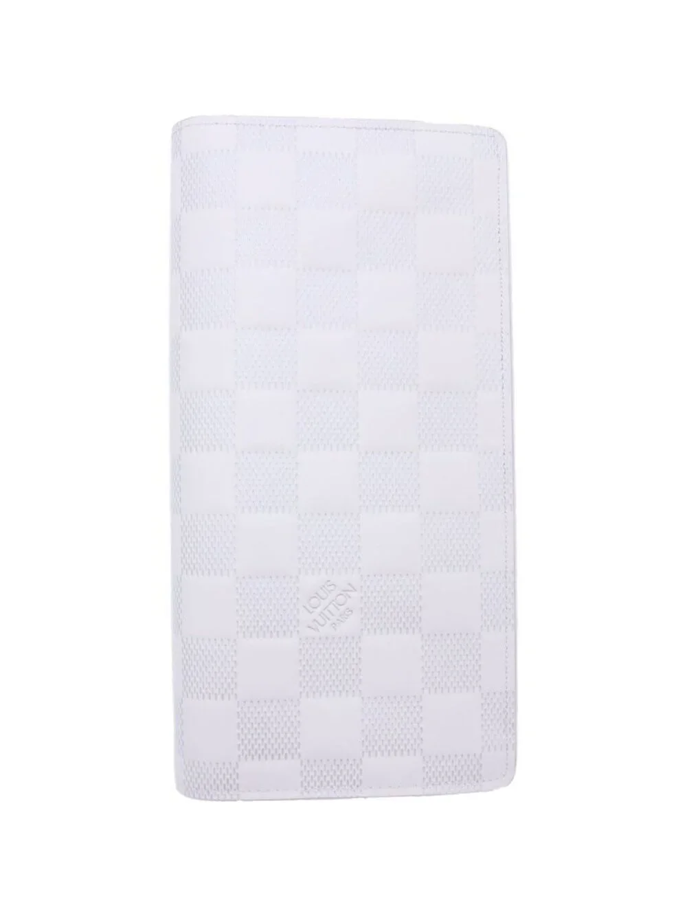 Louis Vuitton Damier Infini Portefeuille Brazza Wallet White Leather